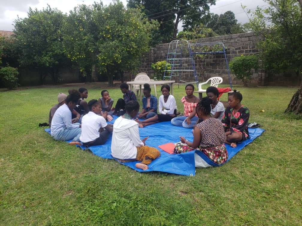 Officers facilitating a Social and Behaviour Change session